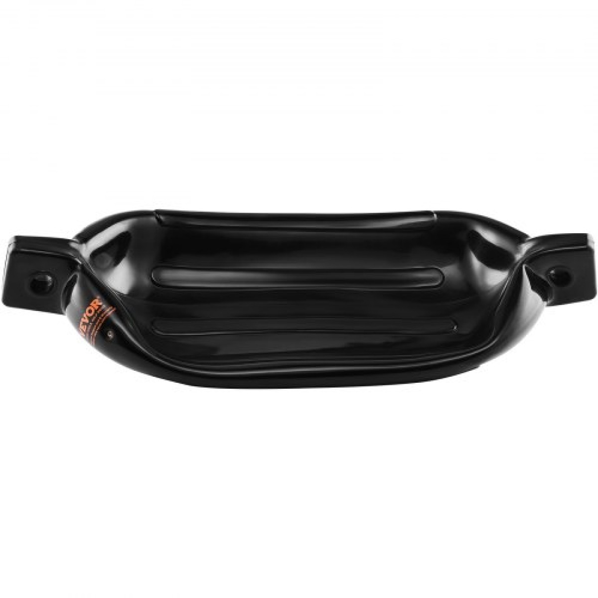 Φτερά σκάφους VEVOR, 14 cm x 51 cm προφυλακτήρες σκάφους για σύνδεση, φουσκωτό ραβδωτό φτερό με κεντρικές τρύπες, προφυλακτήρας φτερού αποβάθρας θαλάσσης με αντλία αέρα, 4 βελόνες και 4 σχοινιά και τσάντα αποθήκευσης, μαύρο
