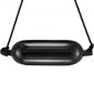 Φτερά σκάφους VEVOR, 14 cm x 51 cm προφυλακτήρες σκάφους για σύνδεση, φουσκωτό ραβδωτό φτερό με κεντρικές τρύπες, προφυλακτήρας φτερού αποβάθρας θαλάσσης με αντλία αέρα, 4 βελόνες και 4 σχοινιά και τσάντα αποθήκευσης, μαύρο