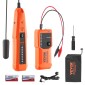 VEVOR Underground Cable Locator, 3 FT Max.Detection Depth, Wire Tracer Break Detector Finder with Earphone, 1000 FT Max.Detection Length Tester for Pet Fence Buried Sprinkler Valve Irigation