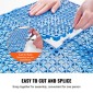 VEVOR Modular Interlocking Cushion, 50 Pack 30 x 30 cm Splicing Drinage Mats, Μαλακό PVC Πλακάκια δαπέδου αποχέτευσης, Αντιολισθητικές οπές αποστράγγισης για τουαλέτα, Μπάνιο, Κουζίνα, Πισίνα, Υγρό Χώρο, Μπλε