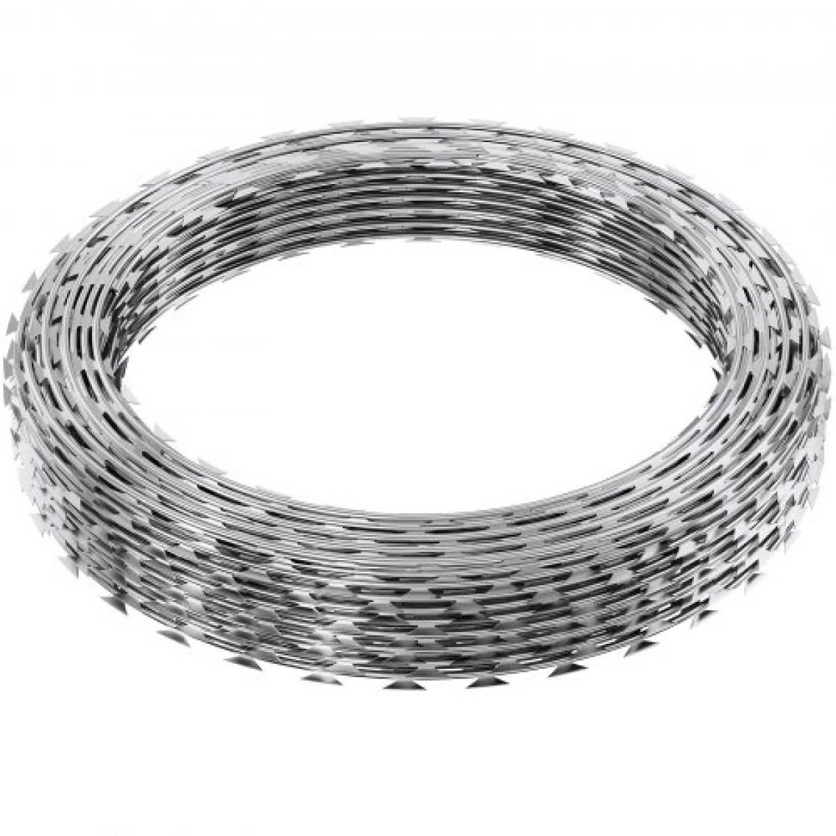 VEVOR Razor Wires, 75 m Razor Barbed Wire, 5 Rolls Razor Wire Περίφραξη Razor Fence, Razor Ribbon Razor Wire Galvanized Razor Wire Fence, Rolls Razor Wire for Garden
