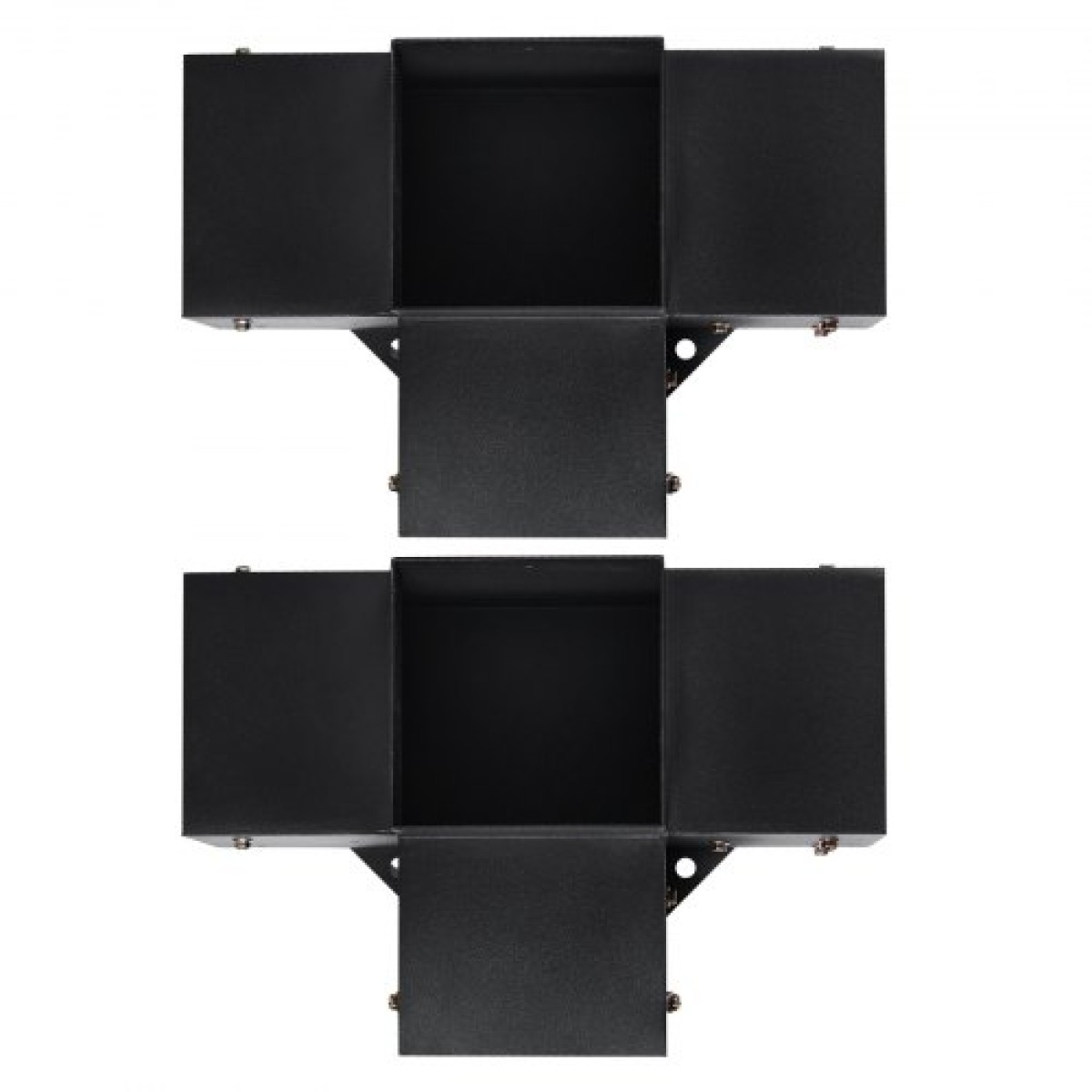 Σετ βραχίονα πέργκολας VEVOR 6''x6''(Εσωτερικό μέγεθος 5,6x5,6), 2 τμχ γωνιακό στήριγμα 4-Way Heavy Duty Woodworks DIY Post Base Kit, Ξύλινα δοκάρια εύκολης εγκατάστασης για κιόσκια, πέργκολες βεράντας, ξύλινη καμπίνα εξωτερικού χώρου