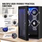 VEVOR Watch Winder, Watch Winder για 4 ανδρικά και γυναικεία αυτόματα ρολόγια, με 4 εξαιρετικά αθόρυβα ιαπωνικά μοτέρ Mabuchi, μπλε φως LED και αντάπτορα, κέλυφος πλακέτας υψηλής πυκνότητας και μαύρο PU