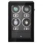 VEVOR Watch Winder, Watch Winder για 4 ανδρικά και γυναικεία αυτόματα ρολόγια, με 4 εξαιρετικά αθόρυβα ιαπωνικά μοτέρ Mabuchi, μπλε φως LED και αντάπτορα, κέλυφος πλακέτας υψηλής πυκνότητας και μαύρο PU