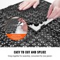 VEVOR Modular Interlocking Cushion, 55 Pack 30 x 30 cm Splicing Drinage Mats, Soft PVC Interlocking Drainage Plakas, Αντιολισθητικές οπές αποστράγγισης για τουαλέτα, μπάνιο, κουζίνα, πισίνα, υγρό, μαύρο