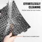 VEVOR Modular Interlocking Cushion, 55 Pack 30 x 30 cm Splicing Drinage Mats, Soft PVC Interlocking Drainage Plakas, Αντιολισθητικές οπές αποστράγγισης για τουαλέτα, μπάνιο, κουζίνα, πισίνα, υγρό, μαύρο