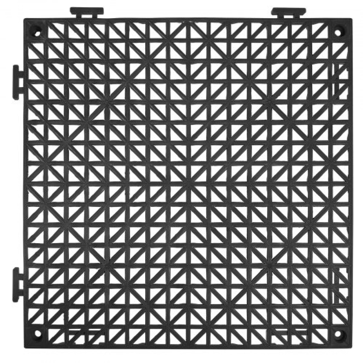 VEVOR Modular Interlocking Cushion, 55 Pack 30 x 30 cm Splicing Drinage Mats, Soft PVC Interlocking Drainage Plakas, Αντιολισθητικές οπές αποστράγγισης για τουαλέτα, μπάνιο, κουζίνα, πισίνα, υγρό, μαύρο