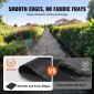 VEVOR Weed Barrier Landscape Fabric, 4*100FT Heavy Duty Garden Weed Fabric, Woven PP Weed Control Fabric, Driveway Fabric, Geotextile Fabric for Landscape, Ground Cover, Weed Blocker Weed Mat, Μαύρο