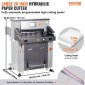 VEVOR Electric Hydraulic Paper Cutter 660,4 mm Πλάτος κοπής 80 mm Πάχος 177,8 mm Σίτα