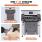 VEVOR Electric Hydraulic Paper Cutter 660,4 mm Πλάτος κοπής 80 mm Πάχος 177,8 mm Σίτα