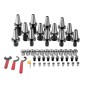 VEVOR CAT40 Collet Holder ER 16/32 Collet Set, 35 PCs, SLN FMB ER16/32 APU Tool Holder Spring Steel Collet τσοκ με 10 μπουλόνια έλξης και 3 κλειδιά, για τρυπάνια φρέζας