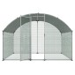 VEVOR Metal Chicken Coop, 9.8x6.5x6.5ft Μεγάλες πίστες κοτόπουλου με κάλυμμα, περίβλημα Doom Roof Hen House με κλειδαριά ασφαλείας, Στυλό πουλερικών για υπαίθριο κλουβί πάπιας για αυλή, φάρμα, αυλή