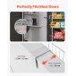VEVOR Over the Door Pantry Organizer, Οργάνωση και αποθήκευση ντουλαπιών 8 επιπέδων, βαρέως τύπου ατσάλινη κρεμαστή σχάρα μπαχαρικών, ρυθμιζόμενα ράφια τοίχου για καρυκεύματα, για οικιακή κουζίνα μπάνιο πλυντηρίου, λευκό