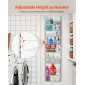 VEVOR Over the Door Pantry Organizer, Οργάνωση και αποθήκευση ντουλαπιών 8 επιπέδων, βαρέως τύπου ατσάλινη κρεμαστή σχάρα μπαχαρικών, ρυθμιζόμενα ράφια τοίχου για καρυκεύματα, για οικιακή κουζίνα μπάνιο πλυντηρίου, λευκό