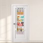 VEVOR Over the Door Pantry Organizer, Οργάνωση και αποθήκευση ντουλαπιών 8 επιπέδων, βαρέως τύπου ατσάλινη κρεμαστή σχάρα μπαχαρικών, ρυθμιζόμενα ράφια τοίχου για καρυκεύματα, για οικιακή κουζίνα μπάνιο πλυντηρίου, λευκό