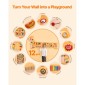 VEVOR Puppy Activity Wall Busy Board Panels, 12 Activities, Montessori Sensory Wall Toy για παιδιά 3-12 ετών, Montessori Learning Activity Center, Ideal for Toddler Playroom Nursroom Classroom