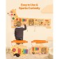 VEVOR Puppy Activity Wall Busy Board Panels, 12 Activities, Montessori Sensory Wall Toy για παιδιά 3-12 ετών, Montessori Learning Activity Center, Ideal for Toddler Playroom Nursroom Classroom