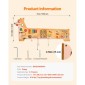 VEVOR Puppy Activity Wall Busy Board Panels, 12 Activities, Montessori Sensory Wall Toy για παιδιά 3-12 ετών, Montessori Learning Activity Center, Ideal for Toddler Playroom Nursroom Classroom