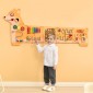 VEVOR Puppy Activity Wall Busy Board Panels, 12 Activities, Montessori Sensory Wall Toy για παιδιά 3-12 ετών, Montessori Learning Activity Center, Ideal for Toddler Playroom Nursroom Classroom