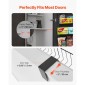 VEVOR Over the Door Pantry Organizer, Οργάνωση και αποθήκευση ντουλαπιών 9 επιπέδων, κρεμαστή σχάρα μπαχαρικών από ατσάλι βαρέως τύπου, ρυθμιζόμενα ράφια μπαχαρικών στον τοίχο, για οικιακή κουζίνα μπάνιο πλυντηρίου, μαύρο