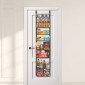 VEVOR Over the Door Pantry Organizer, Οργάνωση και αποθήκευση ντουλαπιών 9 επιπέδων, κρεμαστή σχάρα μπαχαρικών από ατσάλι βαρέως τύπου, ρυθμιζόμενα ράφια μπαχαρικών στον τοίχο, για οικιακή κουζίνα μπάνιο πλυντηρίου, μαύρο