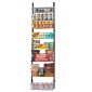 VEVOR Over the Door Pantry Organizer, Οργάνωση και αποθήκευση ντουλαπιών 9 επιπέδων, κρεμαστή σχάρα μπαχαρικών από ατσάλι βαρέως τύπου, ρυθμιζόμενα ράφια μπαχαρικών στον τοίχο, για οικιακή κουζίνα μπάνιο πλυντηρίου, μαύρο