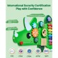 VEVOR Dinosaur Activity Wall Busy Board Panels, 11 Activities, Montessori Sensory Wall Toy για παιδιά 3-12 ετών, Montessori Learning Activity Center, Ideal for Toddler Playroom Nursroom Classroom
