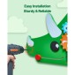 VEVOR Dinosaur Activity Wall Busy Board Panels, 11 Activities, Montessori Sensory Wall Toy για παιδιά 3-12 ετών, Montessori Learning Activity Center, Ideal for Toddler Playroom Nursroom Classroom