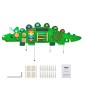 VEVOR Dinosaur Activity Wall Busy Board Panels, 11 Activities, Montessori Sensory Wall Toy για παιδιά 3-12 ετών, Montessori Learning Activity Center, Ideal for Toddler Playroom Nursroom Classroom