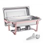 VEVOR Chafing Dish Dish Buffet Set, 8 Qt 2 Pack, Chafer από ανοξείδωτο ατσάλι με 2 τηγάνια πλήρους μεγέθους, Ορθογώνιος διακομιστής Catering Warmer με καπάκι Water Pan Stand Θήκη καυσίμου, για Δείπνο Γάμου, Ροζ χρυσό