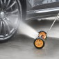 VEVOR 24" Καθαριστικό πλύσης υπό πίεση, καθαριστικό επιφανειών από ανοξείδωτο χάλυβα για πλυστικό υπό πίεση, 4000 Max PSI, εργαλείο ρύθμισης γωνίας, 7 ακροφύσια ψεκασμού, 2 εκτεταμένα ραβδιά για δρόμο, βεράντα, κατάστρωμα