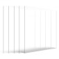 Φύλλα VEVOR PET/Plexiglass, πλαστικό φύλλο 5 συσκευασιών, 24 x 36 ιντσών πάχους 0,04 ιντσών, διαφανή, εύκαμπτα πλαστικά πάνελ για χειροτεχνία, ανταλλακτικό γυαλί κορνίζας, έργο προβολής DIY, Εύκολη κοπή