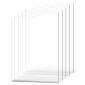 Φύλλα VEVOR PET/Plexiglass, πλαστικό φύλλο 5 συσκευασιών, 24 x 36 ιντσών πάχους 0,04 ιντσών, διαφανή, εύκαμπτα πλαστικά πάνελ για χειροτεχνία, ανταλλακτικό γυαλί κορνίζας, έργο προβολής DIY, Εύκολη κοπή