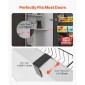 VEVOR Over the Door Pantry Organizer, Οργάνωση και αποθήκευση ντουλαπιών 8 επιπέδων, βαρέως τύπου ατσάλινη κρεμαστή σχάρα μπαχαρικών, ρυθμιζόμενα ράφια μπαχαρικών τοίχου, για οικιακή κουζίνα μπάνιο πλυντηρίου, μαύρο