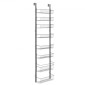 VEVOR Over the Door Pantry Organizer, Οργάνωση και αποθήκευση ντουλαπιών 8 επιπέδων, βαρέως τύπου ατσάλινη κρεμαστή σχάρα μπαχαρικών, ρυθμιζόμενα ράφια μπαχαρικών τοίχου, για οικιακή κουζίνα μπάνιο πλυντηρίου, μαύρο