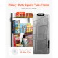 VEVOR Over the Door Pantry Organizer, Οργάνωση και αποθήκευση ντουλαπιών 8 επιπέδων, βαρέως τύπου ατσάλινη κρεμαστή σχάρα μπαχαρικών, ρυθμιζόμενα ράφια μπαχαρικών τοίχου, για οικιακή κουζίνα μπάνιο πλυντηρίου, μαύρο