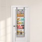 VEVOR Over the Door Pantry Organizer, Οργάνωση και αποθήκευση ντουλαπιών 8 επιπέδων, βαρέως τύπου ατσάλινη κρεμαστή σχάρα μπαχαρικών, ρυθμιζόμενα ράφια μπαχαρικών τοίχου, για οικιακή κουζίνα μπάνιο πλυντηρίου, μαύρο
