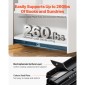 Slides συρταριού VEVOR Undermount, 24 ιντσών, ρουλεμάν πλήρους επέκτασης κάτω από ράγες ντουλαπιού σκάλας, 260 LB χωρητικότητα φόρτωσης βαρέως τύπου κάτω ντουλάπι σκάλας Glides Track Runners, για αντικατάσταση DIY, Μαύρο