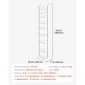 VEVOR Over the Door Pantry Organizer, Οργάνωση και αποθήκευση ντουλαπιών 9 επιπέδων, κρεμαστή σχάρα μπαχαρικών από ατσάλι βαρέως τύπου, ρυθμιζόμενα ράφια καρυκευμάτων τοίχου, για οικιακή κουζίνα μπάνιο πλυντηρίου, λευκό