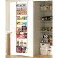 VEVOR Over the Door Pantry Organizer, Οργάνωση και αποθήκευση ντουλαπιών 9 επιπέδων, κρεμαστή σχάρα μπαχαρικών από ατσάλι βαρέως τύπου, ρυθμιζόμενα ράφια καρυκευμάτων τοίχου, για οικιακή κουζίνα μπάνιο πλυντηρίου, λευκό