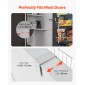 VEVOR Over the Door Pantry Organizer, Οργάνωση και αποθήκευση ντουλαπιών 10 επιπέδων, κρεμαστή σχάρα μπαχαρικών από ατσάλι βαρέως τύπου, ρυθμιζόμενα ράφια καρυκευμάτων τοίχου, για οικιακή κουζίνα, πλυντήριο μπάνιου, λευκό