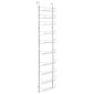 VEVOR Over the Door Pantry Organizer, Οργάνωση και αποθήκευση ντουλαπιών 10 επιπέδων, κρεμαστή σχάρα μπαχαρικών από ατσάλι βαρέως τύπου, ρυθμιζόμενα ράφια καρυκευμάτων τοίχου, για οικιακή κουζίνα, πλυντήριο μπάνιου, λευκό