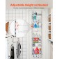 VEVOR Over the Door Pantry Organizer, Οργάνωση και αποθήκευση ντουλαπιών 10 επιπέδων, κρεμαστή σχάρα μπαχαρικών από ατσάλι βαρέως τύπου, ρυθμιζόμενα ράφια καρυκευμάτων τοίχου, για οικιακή κουζίνα, πλυντήριο μπάνιου, λευκό