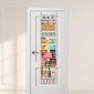 VEVOR Over the Door Pantry Organizer, Οργάνωση και αποθήκευση ντουλαπιών 10 επιπέδων, κρεμαστή σχάρα μπαχαρικών από ατσάλι βαρέως τύπου, ρυθμιζόμενα ράφια καρυκευμάτων τοίχου, για οικιακή κουζίνα, πλυντήριο μπάνιου, λευκό