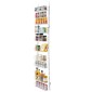 VEVOR Over the Door Pantry Organizer, Οργάνωση και αποθήκευση ντουλαπιών 10 επιπέδων, κρεμαστή σχάρα μπαχαρικών από ατσάλι βαρέως τύπου, ρυθμιζόμενα ράφια καρυκευμάτων τοίχου, για οικιακή κουζίνα, πλυντήριο μπάνιου, λευκό