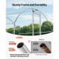 VEVOR Metal Chicken Coop, 9,8x13,1x6,5 ft Μεγάλα Walk-in Chicken Runs με κάλυμμα, Περίβλημα Doom Roof Hen House με κλειδαριά ασφαλείας, Στυλό πουλερικών για υπαίθριο κλουβί πάπιας για αυλή, φάρμα, αυλή