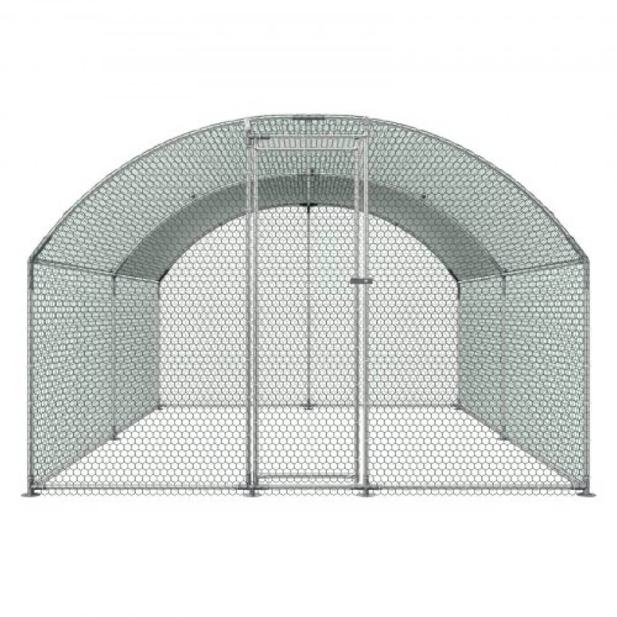 VEVOR Metal Chicken Coop, 9,8x13,1x6,5 ft Μεγάλα Walk-in Chicken Runs με κάλυμμα, Περίβλημα Doom Roof Hen House με κλειδαριά ασφαλείας, Στυλό πουλερικών για υπαίθριο κλουβί πάπιας για αυλή, φάρμα, αυλή