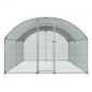 VEVOR Metal Chicken Coop, 9,8x13,1x6,5 ft Μεγάλα Walk-in Chicken Runs με κάλυμμα, Περίβλημα Doom Roof Hen House με κλειδαριά ασφαλείας, Στυλό πουλερικών για υπαίθριο κλουβί πάπιας για αυλή, φάρμα, αυλή