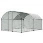VEVOR Metal Chicken Coop, 9,8x13,1x6,5 ft Μεγάλα Walk-in Chicken Runs με κάλυμμα, Περίβλημα Doom Roof Hen House με κλειδαριά ασφαλείας, Στυλό πουλερικών για υπαίθριο κλουβί πάπιας για αυλή, φάρμα, αυλή