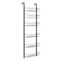 VEVOR Over the Door Pantry Organizer, Οργάνωση και αποθήκευση ντουλαπιών 6 επιπέδων, βαρέως τύπου ατσάλινη κρεμαστή σχάρα μπαχαρικών, ρυθμιζόμενα ράφια καρυκευμάτων τοίχου, για οικιακή κουζίνα, πλυντήριο μπάνιου, μαύρο